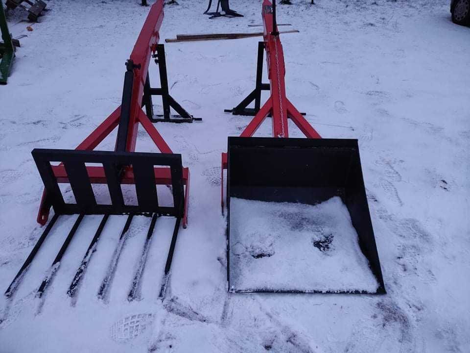 Tur na tył ciągnika podnośnik tuz widły do obornika nowy ładowacz