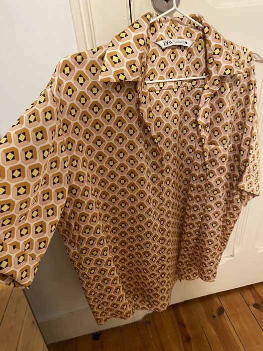 Camisa zara s manga curta