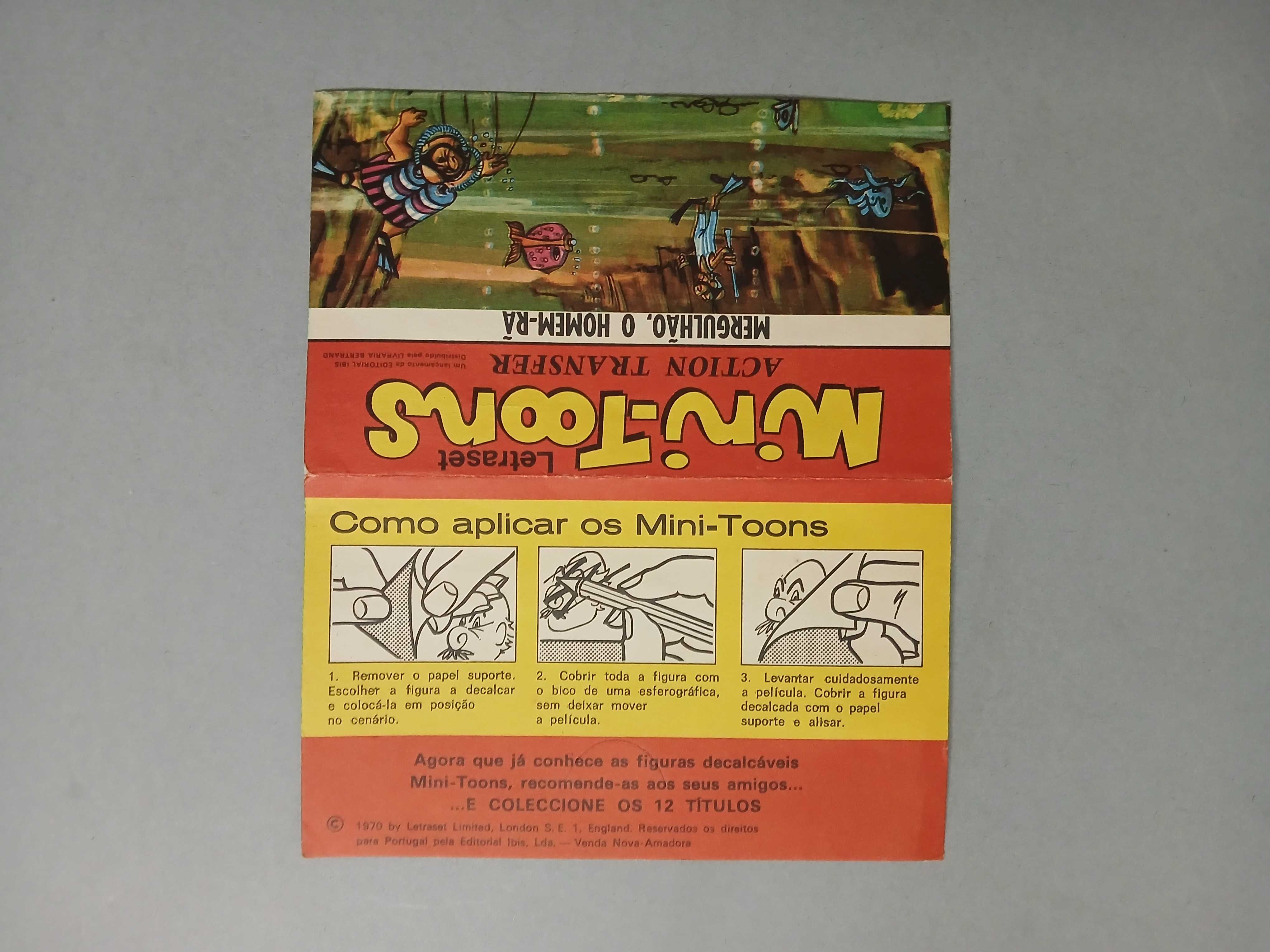 mini-toons action transfer letraset