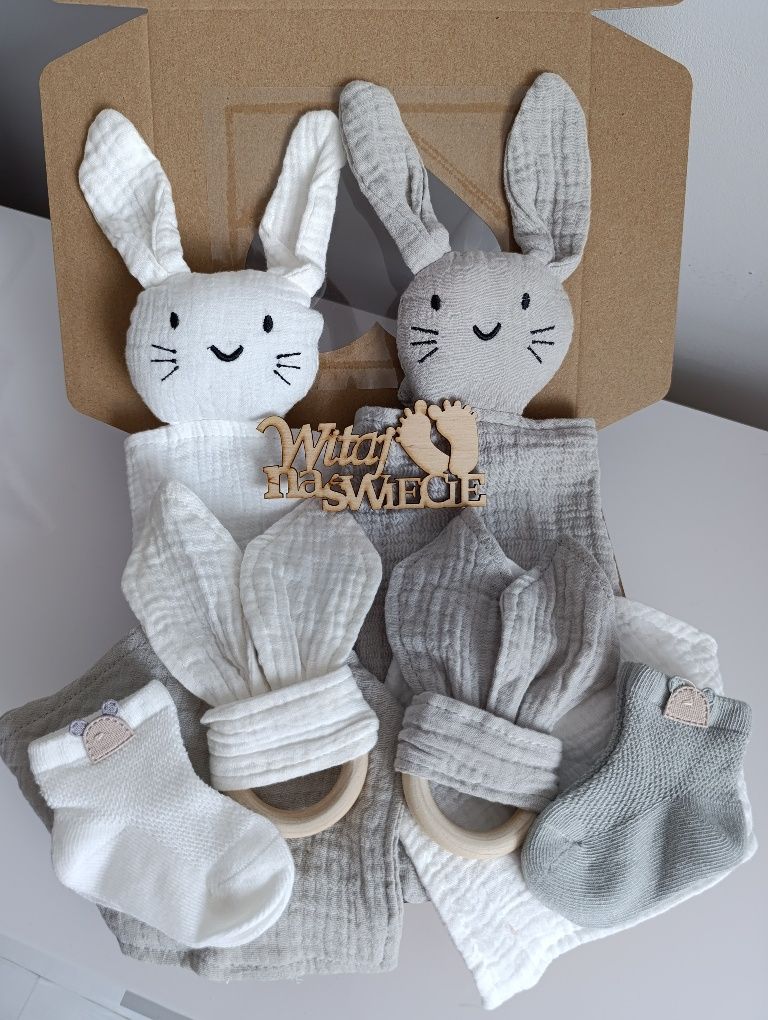 Zestaw prezentowy dla niemowlaka babyshower narodziny chrzest babybox