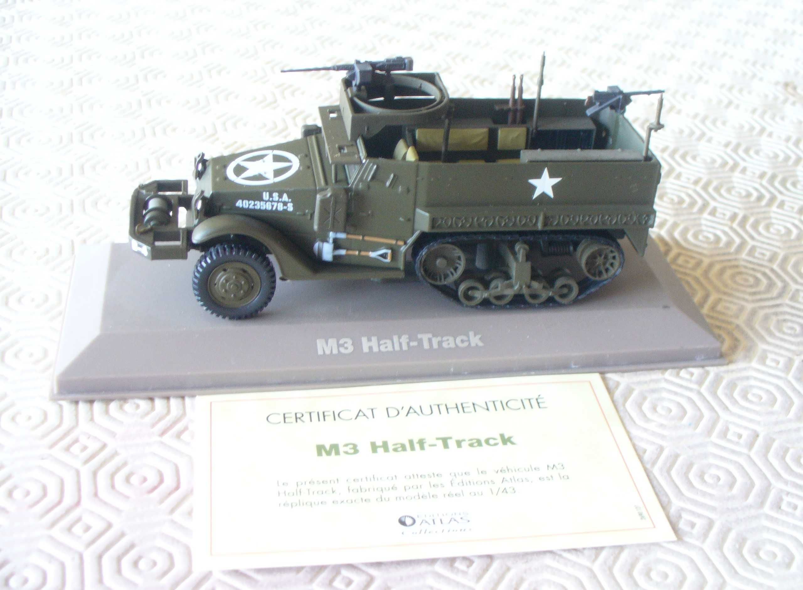 M3 Half track 1/43 Édition Atlas Véhicules Militaires Armée