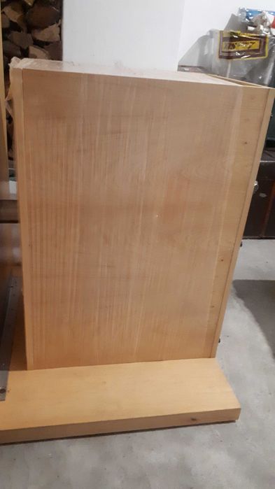 Secretária madeira maciça + bloco gavetas (unidade 2 de conjunto de 2)