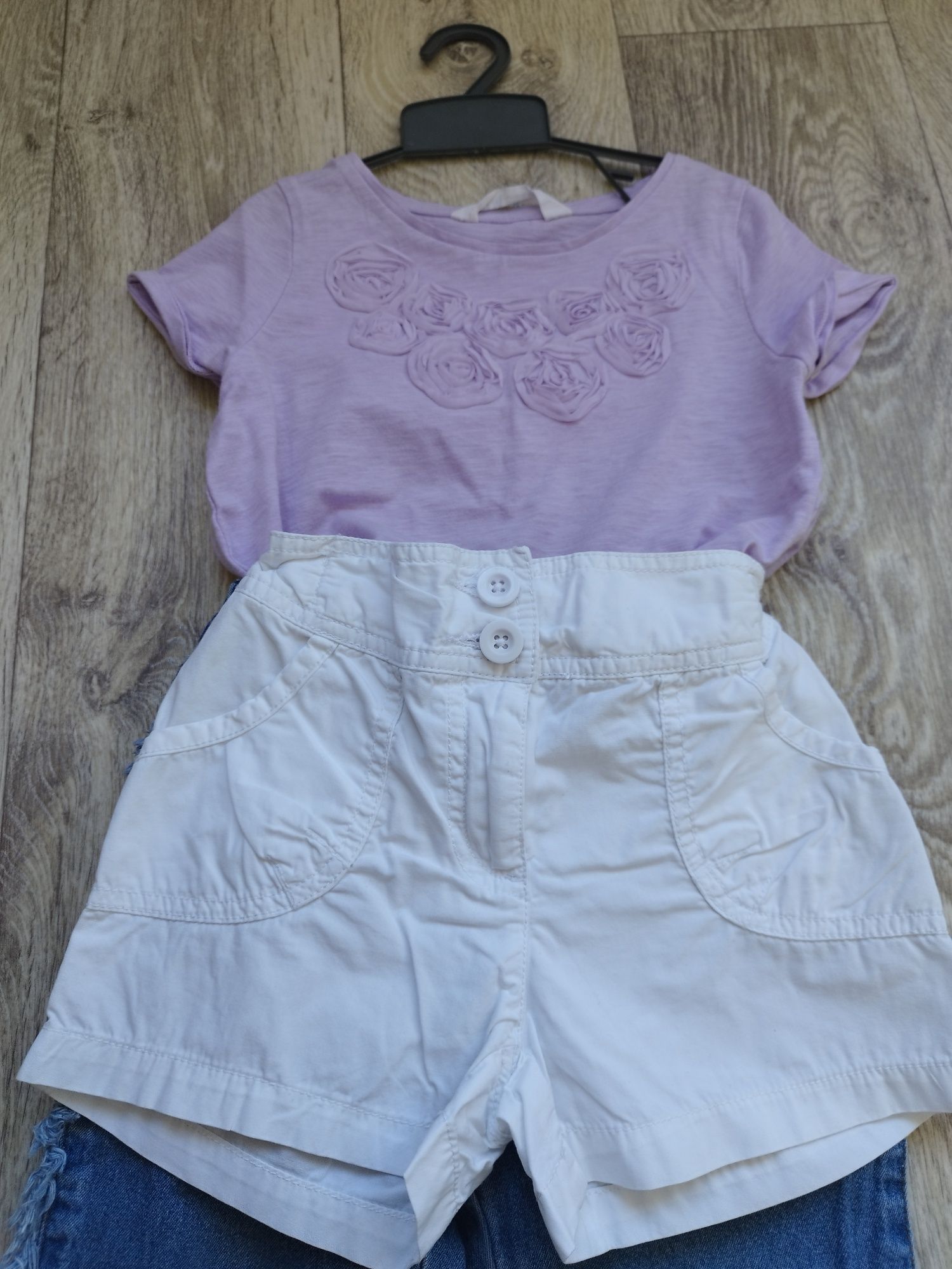 Набір футболка і шорти H&M, шорти Mom's, літній комплект для дівчинки