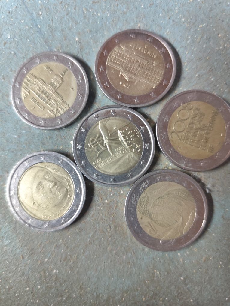 Moedas de 2€ diferentes