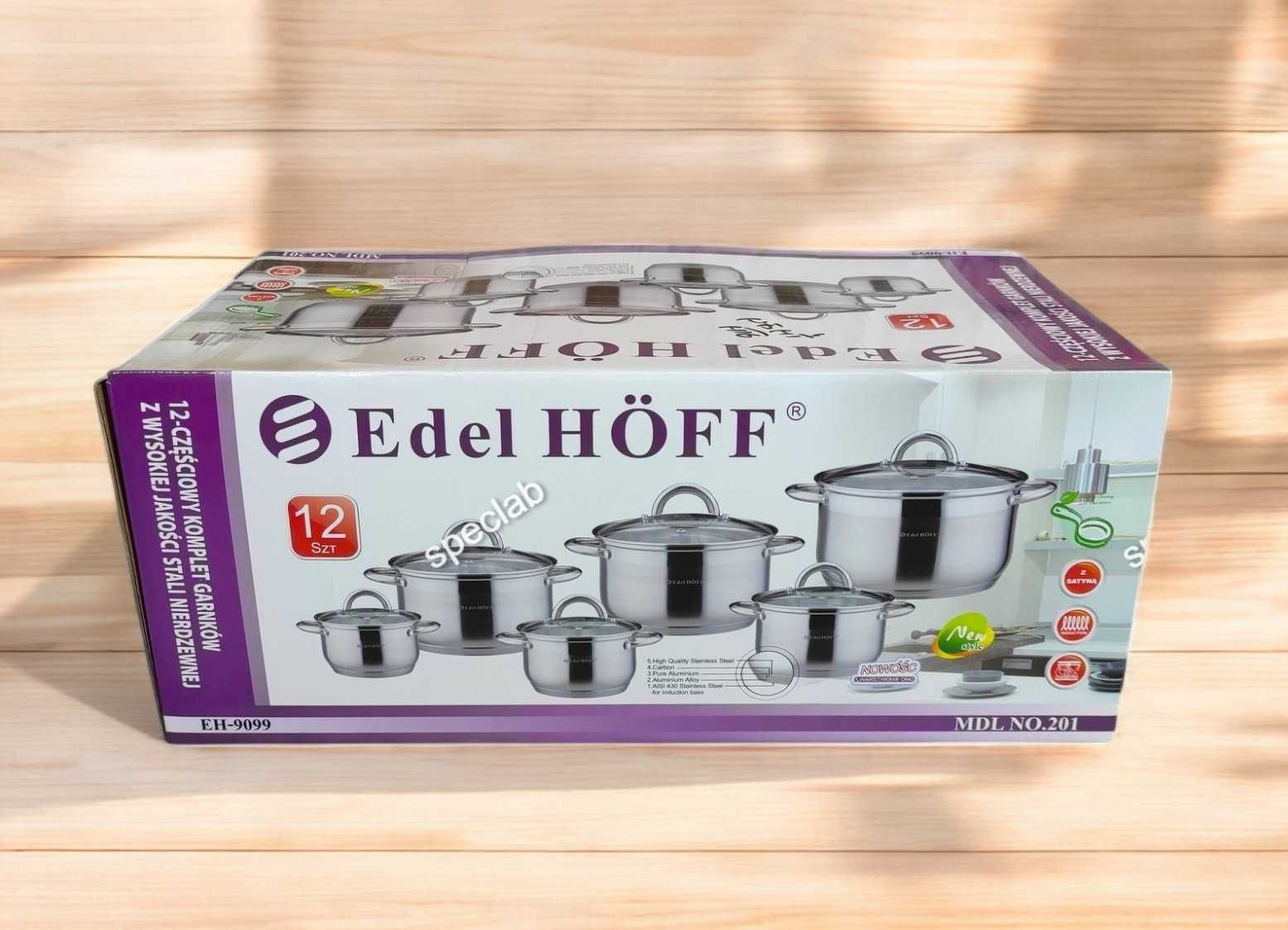 Zestaw garnkow EDELHOFF EH-9099 Gaz, indukcja, halogen, ceramika