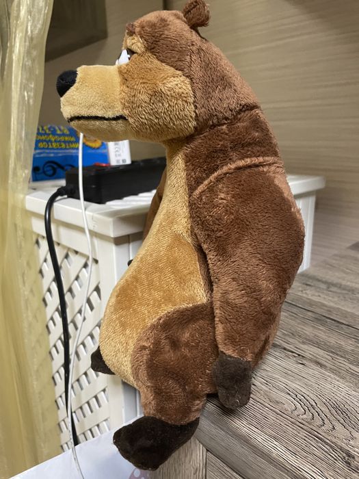 Мягкая игрушка медведь, обезьяна,  акула