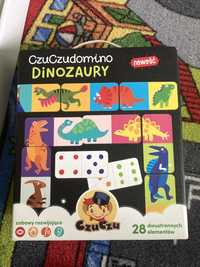 Domino dinozaury i puzzle mapa Czuczu