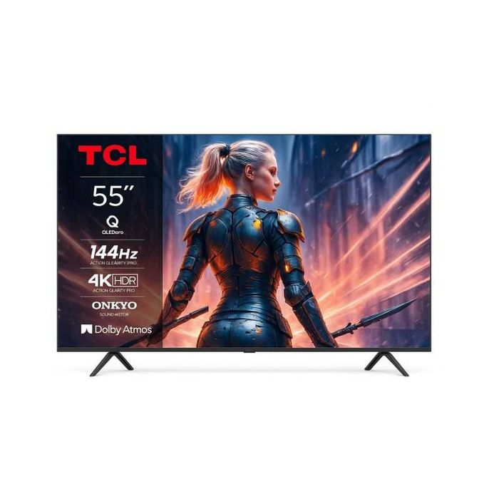 телевізор TCL 55T8B QLED Pro 144 Гц Onkyo 4K UHD, HDR Pro, Google TV