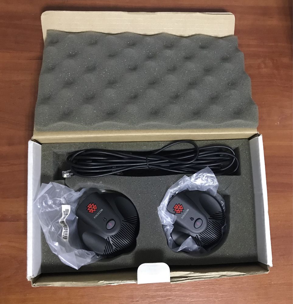 Polycom SoundStation 2 EX Mic Pods — комплект из 2-х доп. микрофонов
