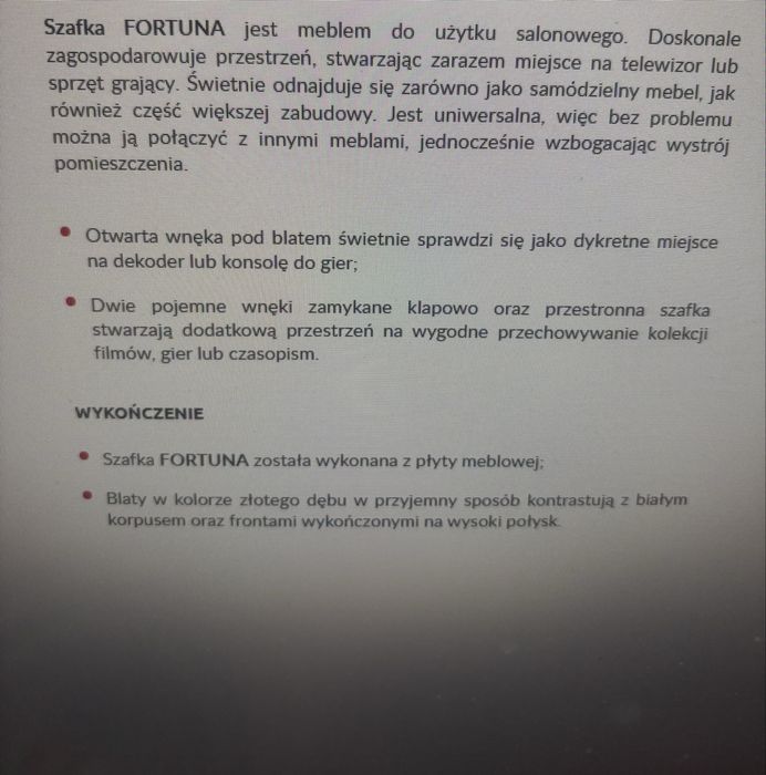 Szafka rtv stan idealny