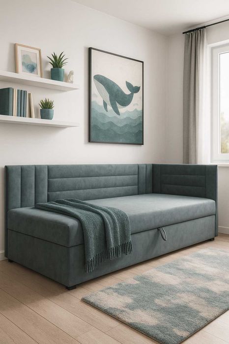 Tapczan 80x200 90x200 100x200 110x200 Łóżko młodzieżowe z materacem