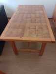 Mesa 1,52x82 com 6 cadeiras.