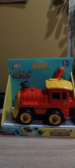 Конструктор, поїзд , паравоз,  машинка