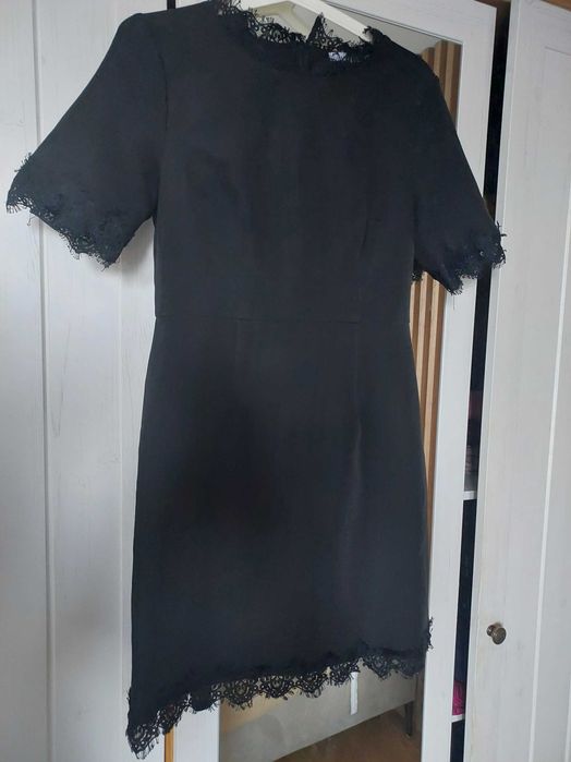 Sukienka reserved, mala czarna. Rozmiar 38, elegancka , koronka