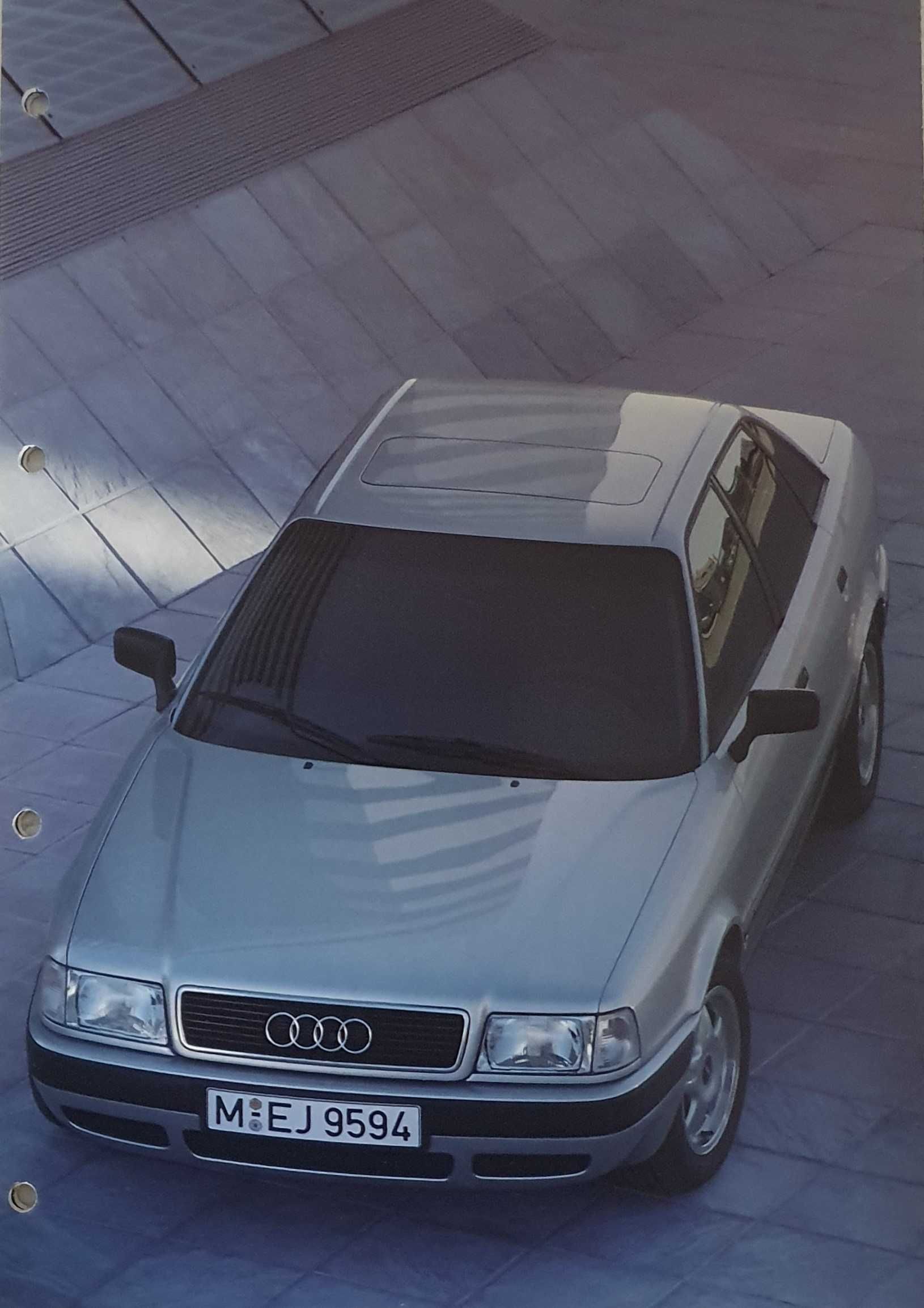 Catálogo / Folheto do Audi 80 e Audi 80 Avant - original - Ano 1994/95