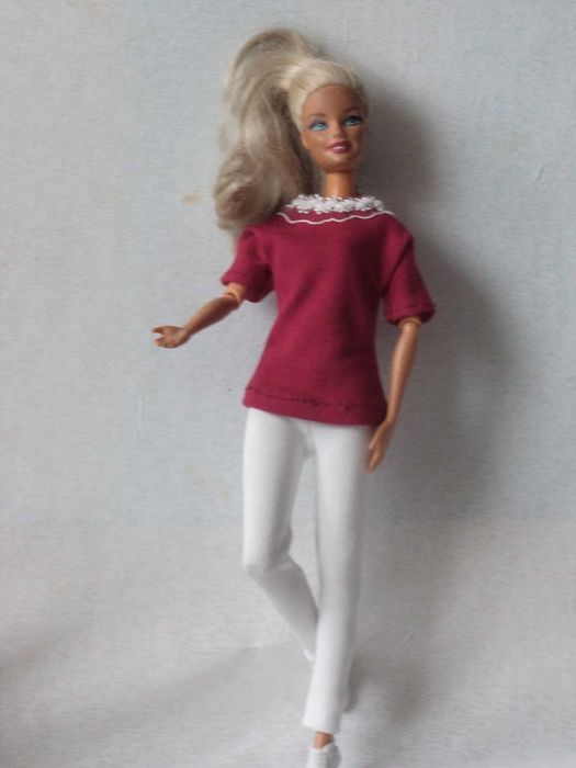 Ubranka dla lalki B. - Tunika, legginsy, adidasy !!!