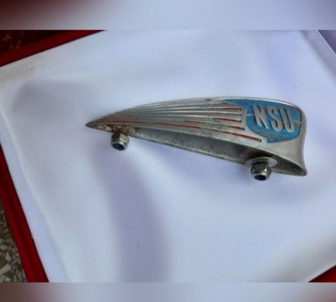 Nsu emblemat logo błotnik zabytkowy retro vintyge antyk