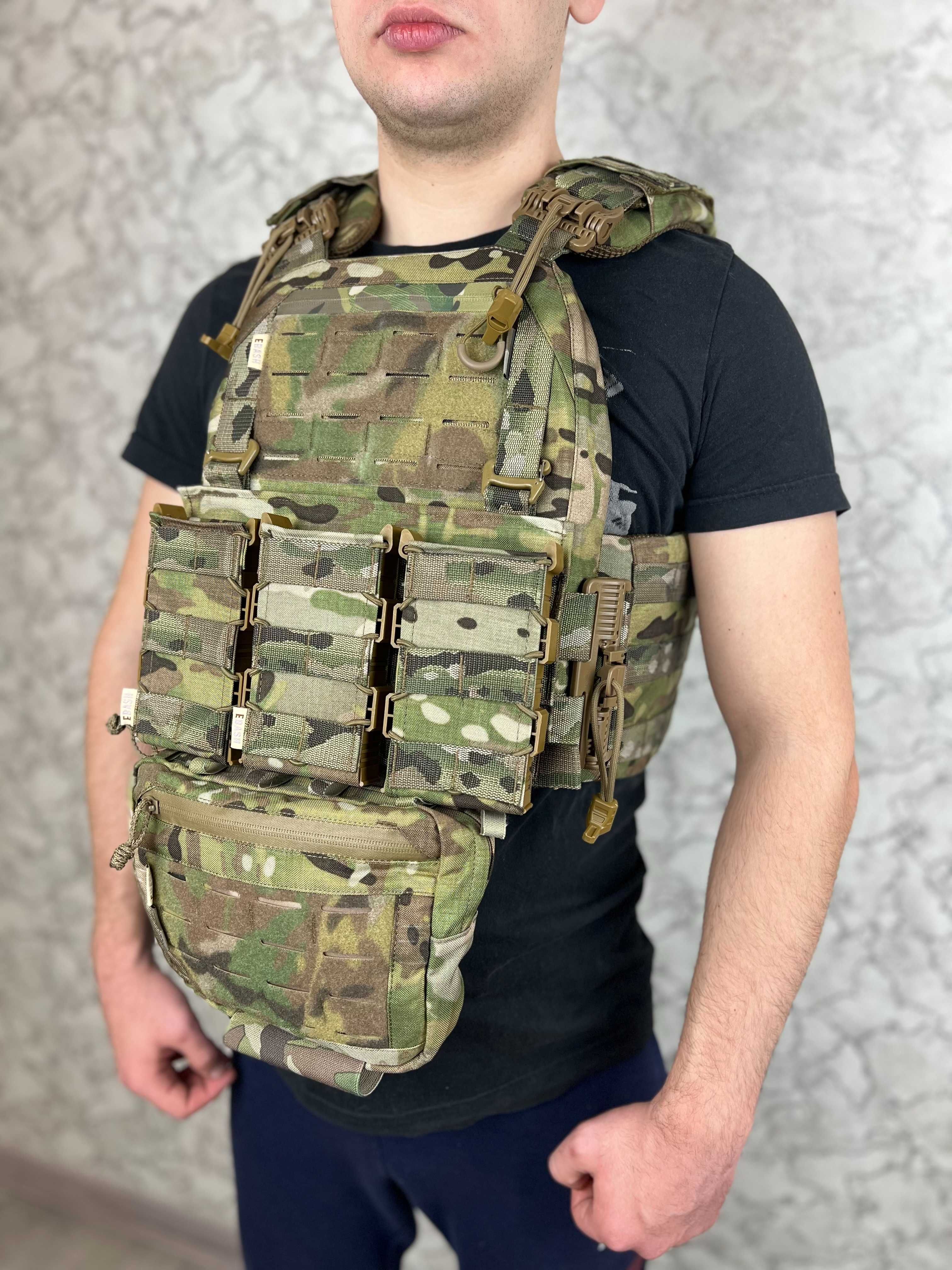 Плитоноска Ebashз комплект 4 підсумки мультикам USA розгрузка рпс пояс