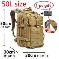 Mochila Impermeável Nylon, 30L, 50L, 1000D, Mochilas militares