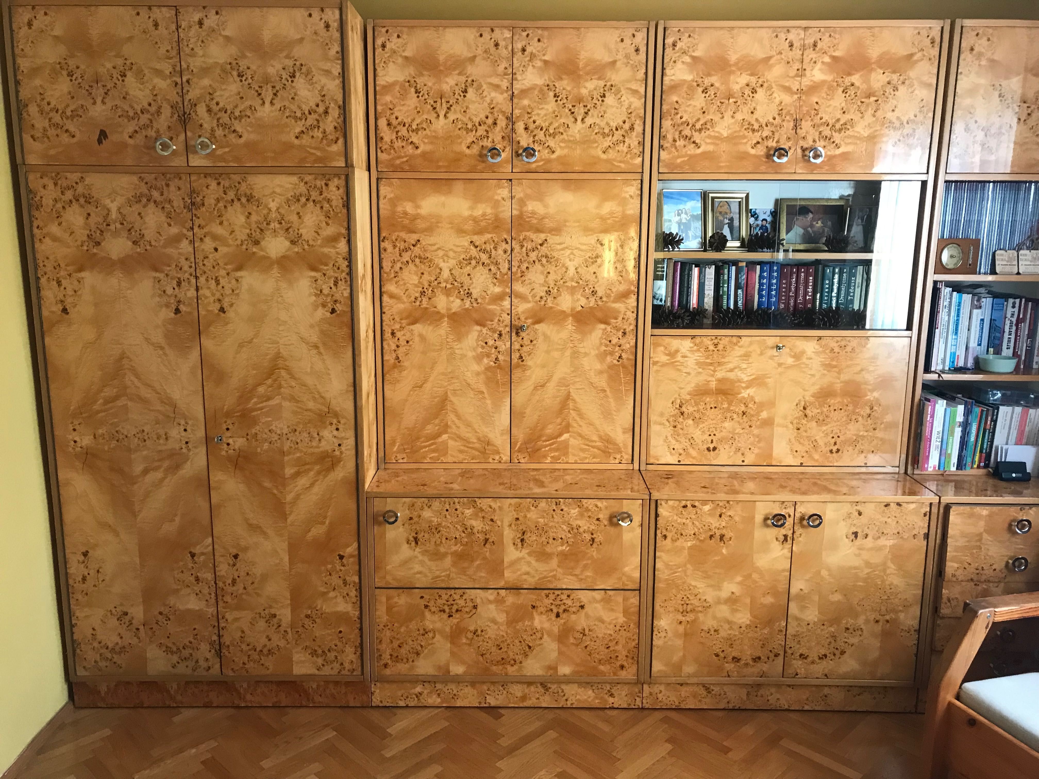 Meble CZECZOT Wysoki Połysk ART DECO stan bardzo dobry Salon PRL Ideal