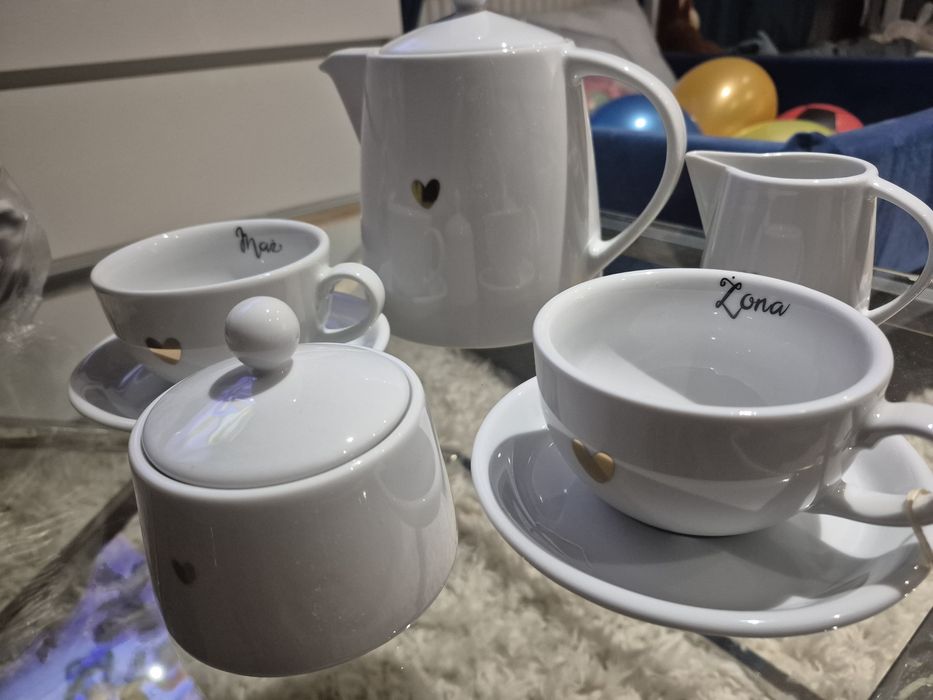 Zestaw zastawy stołowej mąż żona