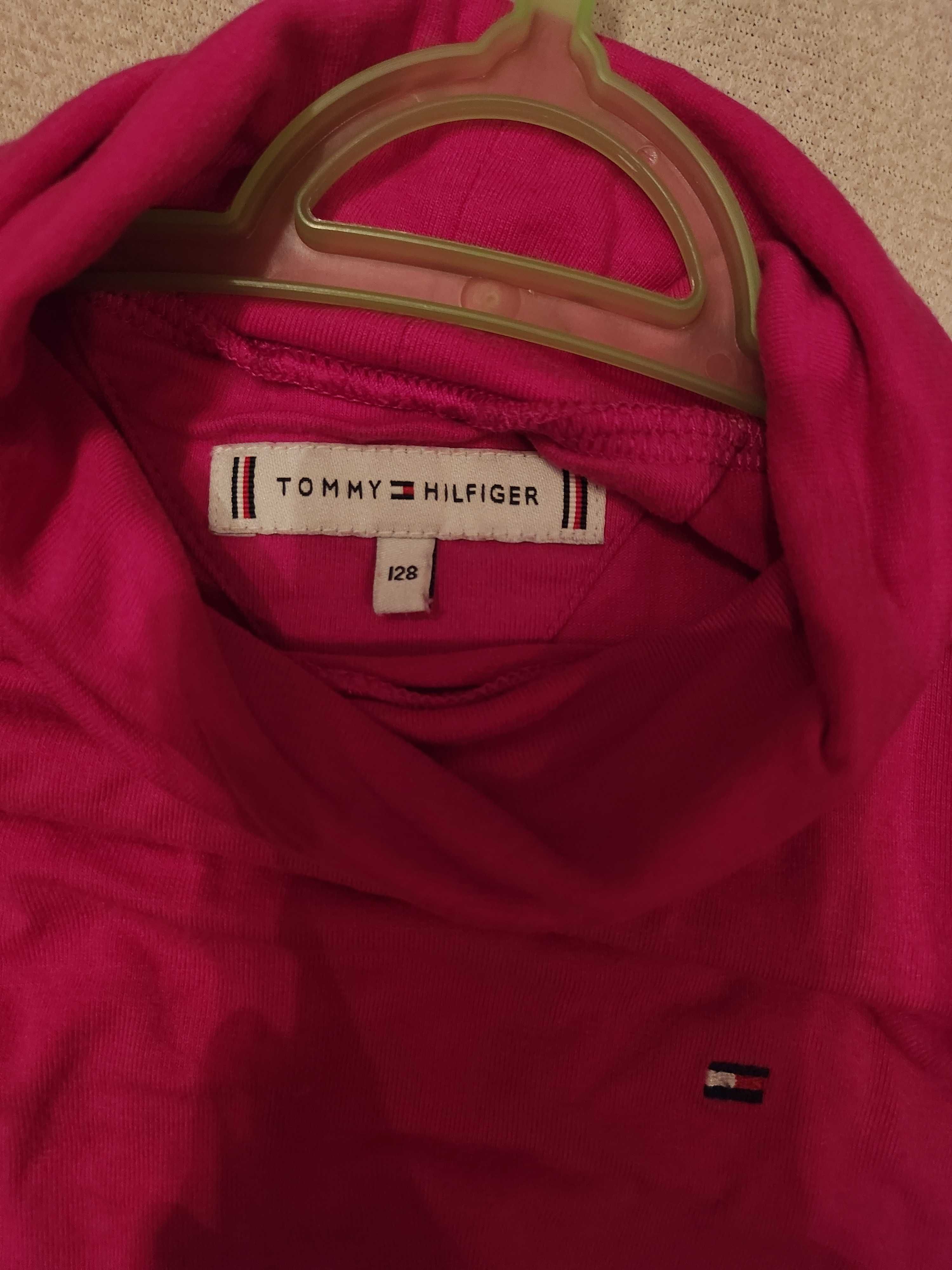 Różowy golf długim rękawem Tommy Hilfiger 128