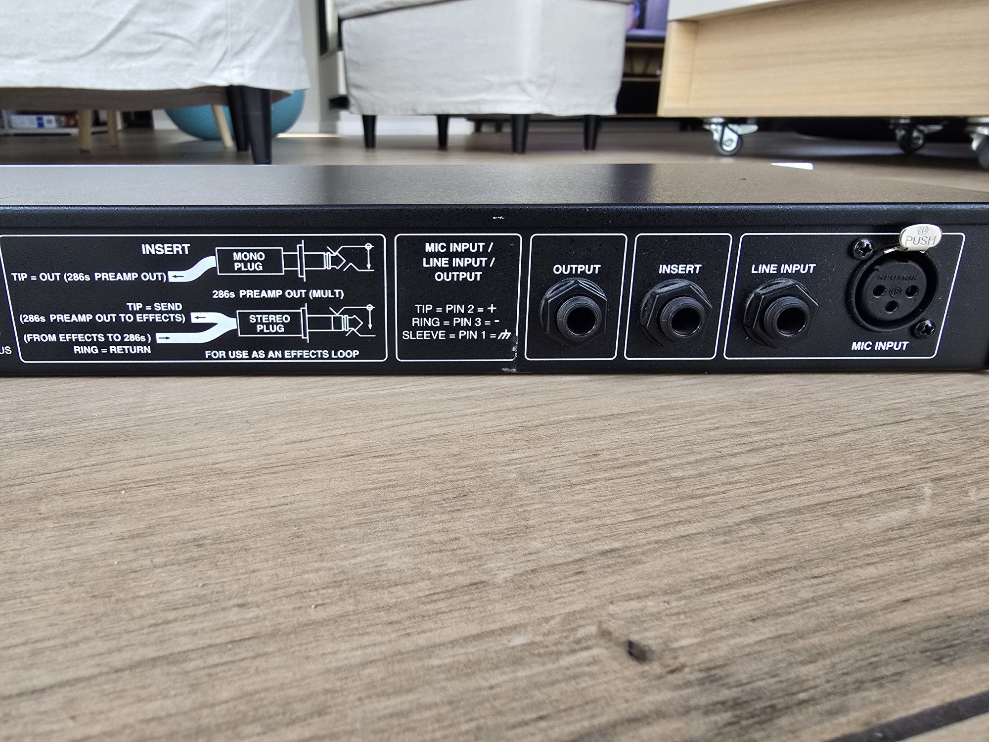 Dbx 286s preamp kompresor do studia mikrofonu procesor