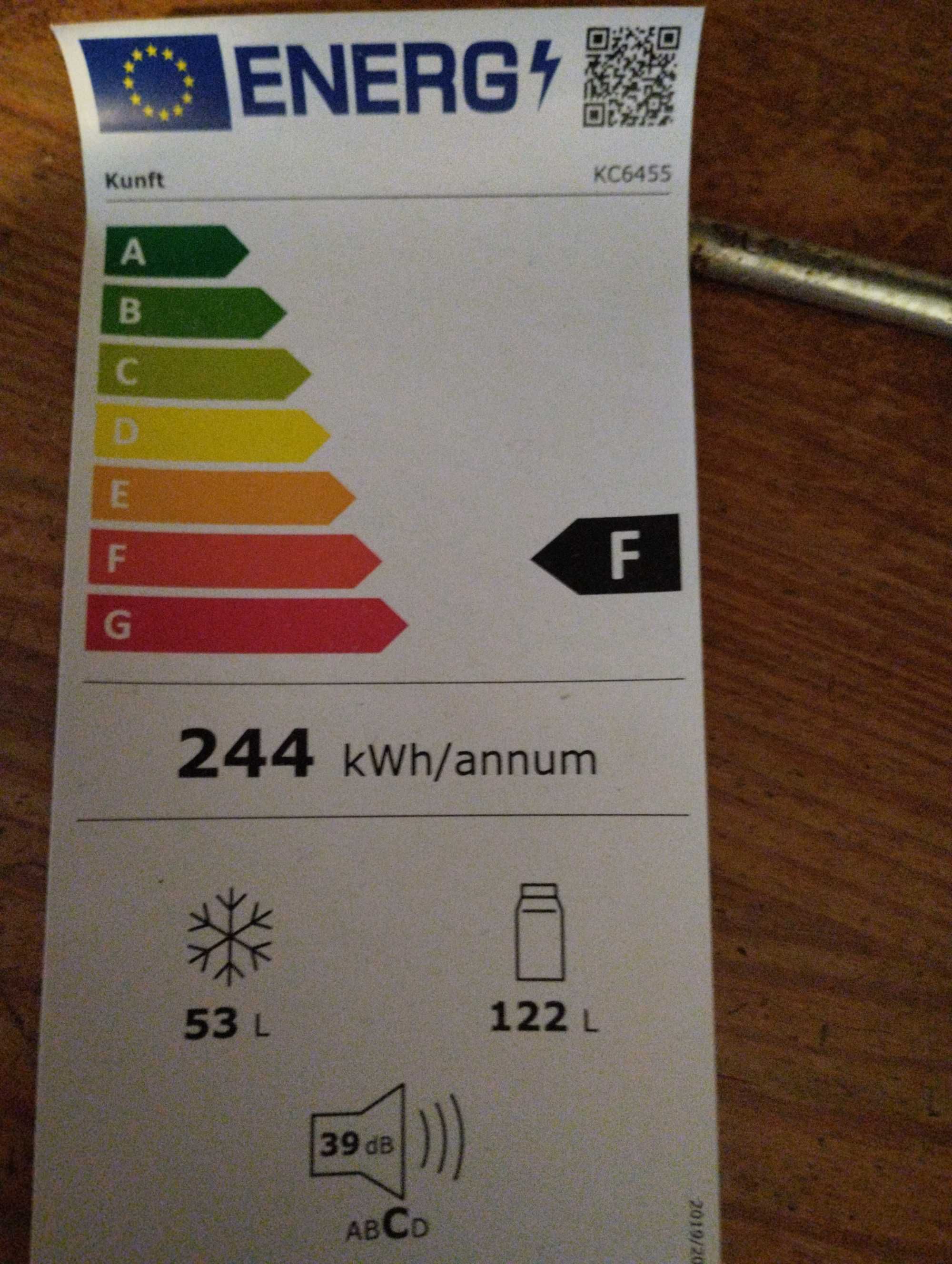 Atenção ao tamanho: 1,43. Frigorífico Combinado KUNFT