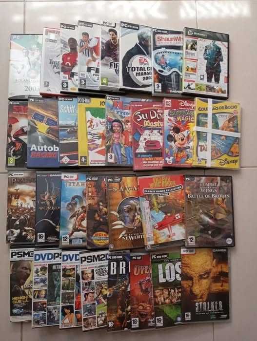 58 jogos de PC CD ROM
