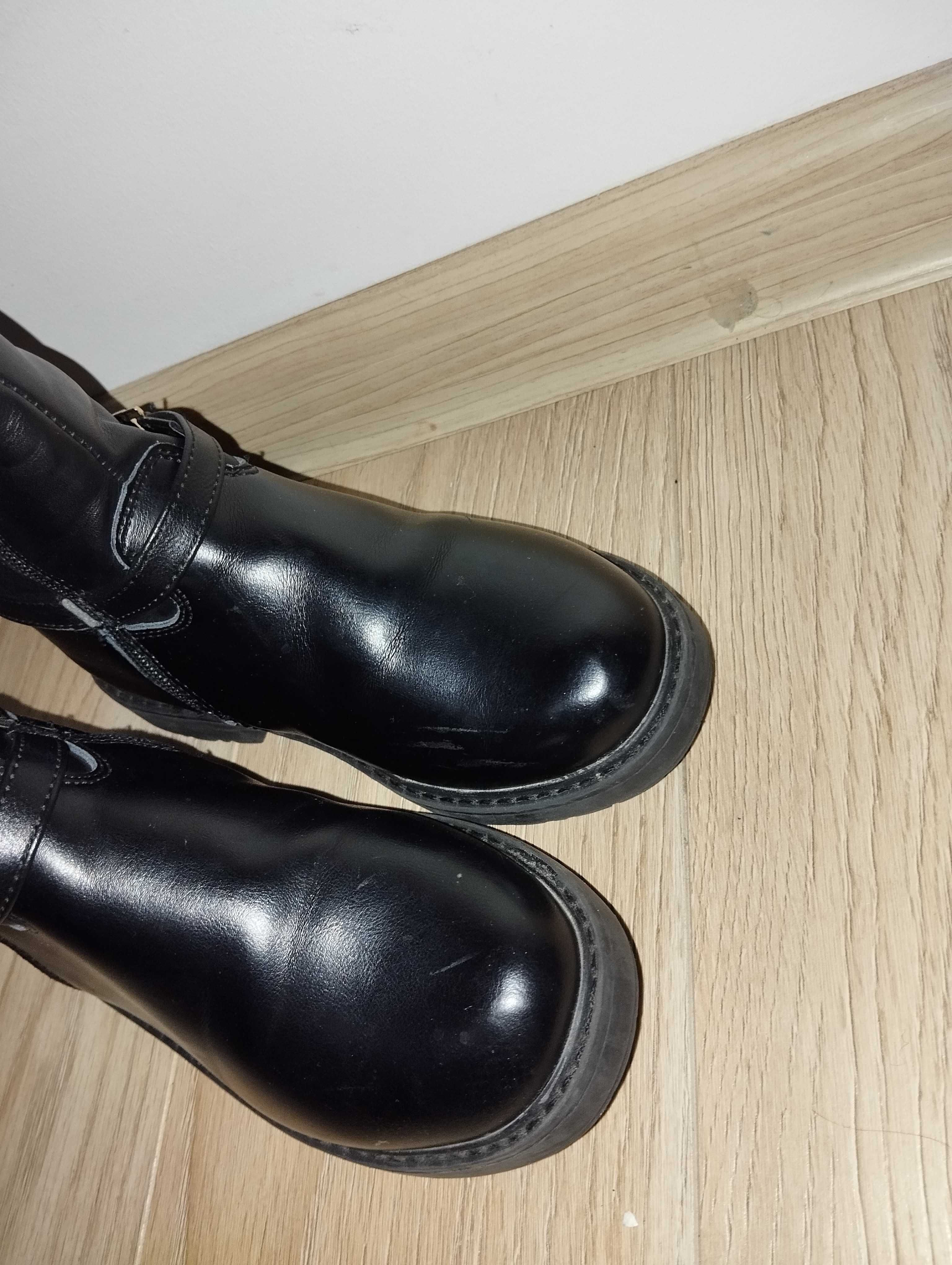 Buty zimowe kozaki na dziewczynki 32