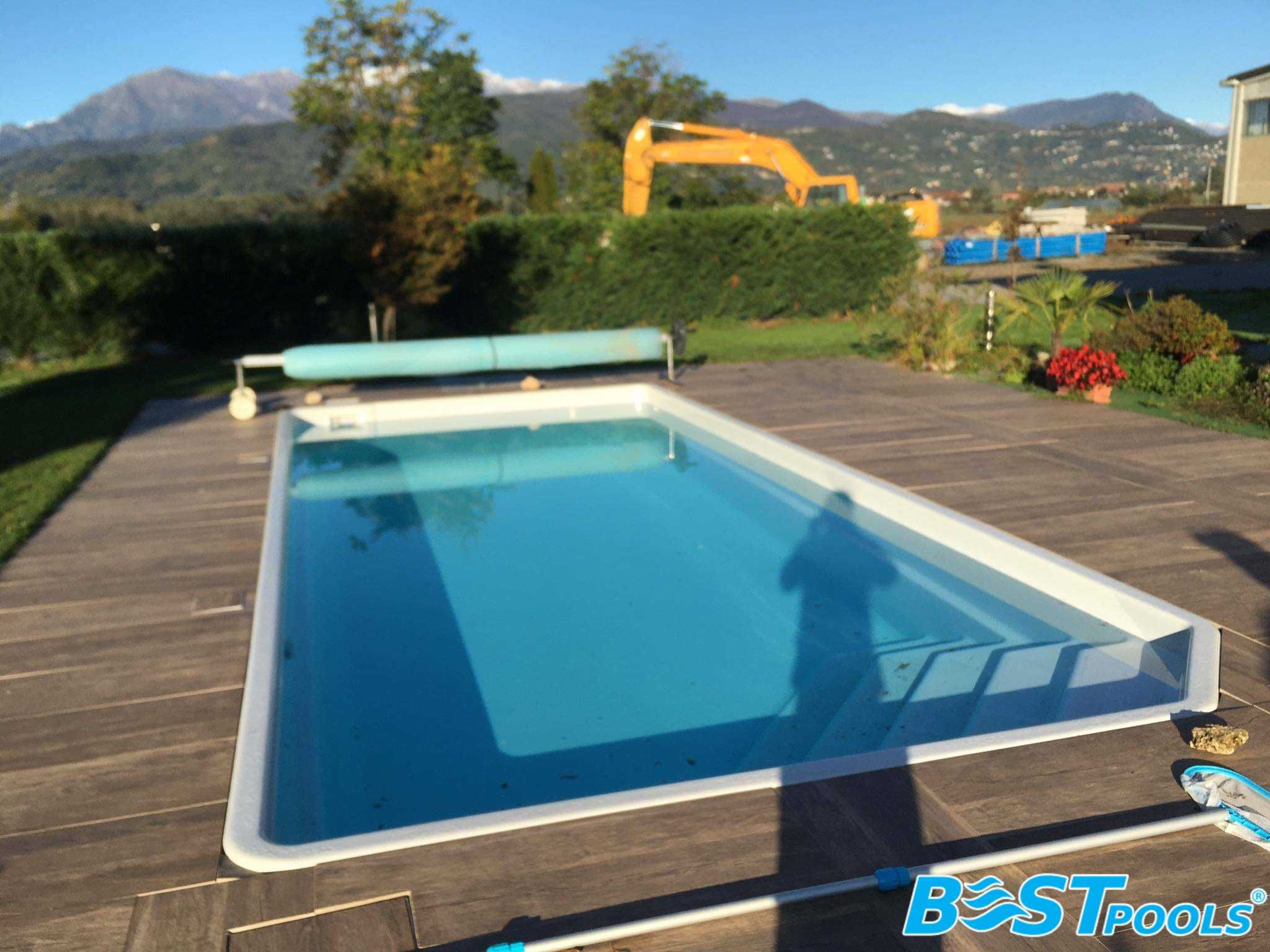 Basen SANTORINI 10.5x3.7x1.55m z filtracją - PRODUCENT Bestpools
