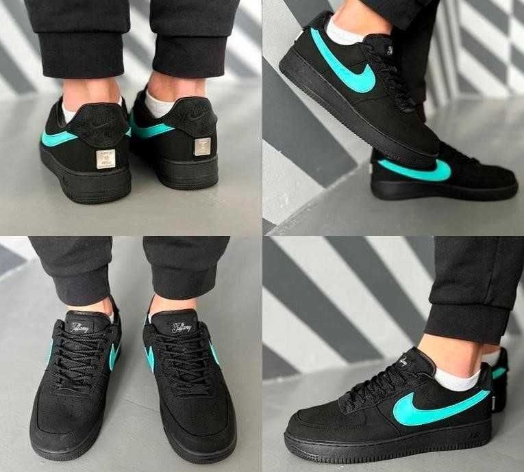 Мужские кроссовки Nike Air Force 1 Low Tiffany & Co 41-45 найк аир