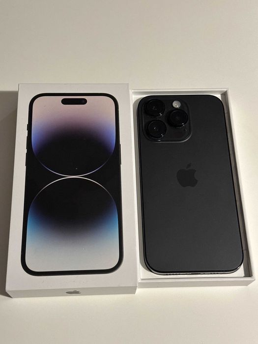 Piękny!!! iPhone 14 Pro 256GB Czarny / Nowa bateria