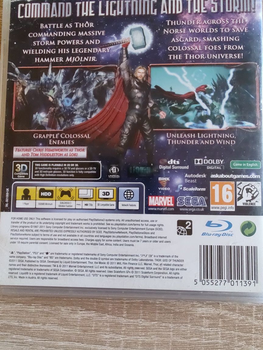 Gra Thor god of thunder mroczny rycerz PlayStation 3 ps3