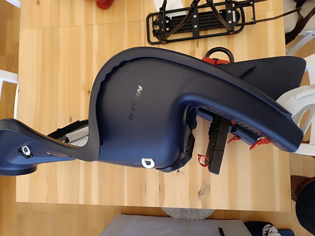 Cadeira BTWIN de criança para bicicleta com suporte
