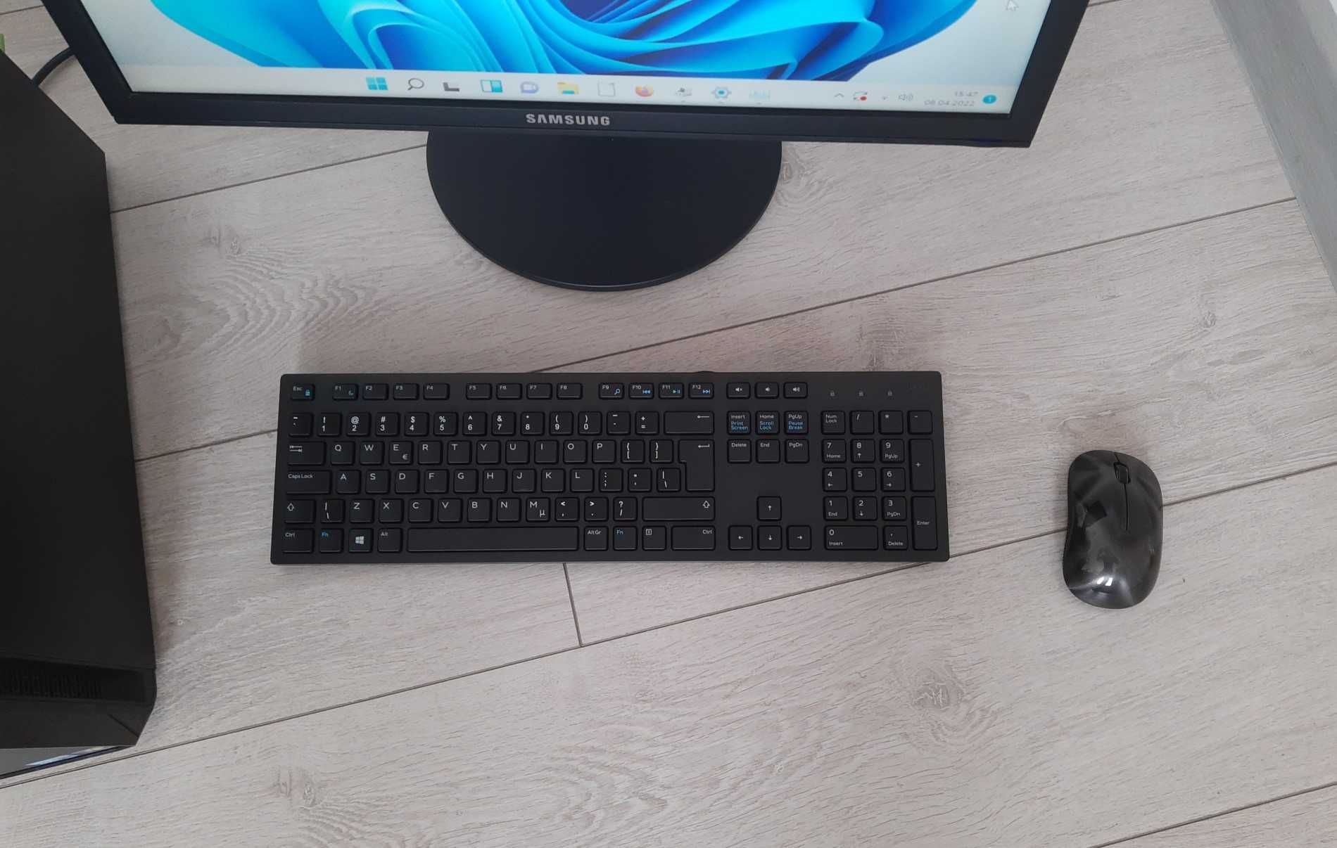 Zestaw PC - monitor 23", Intel i5, 12GB RAM, SSD 128GB + 1TB, Wind 11