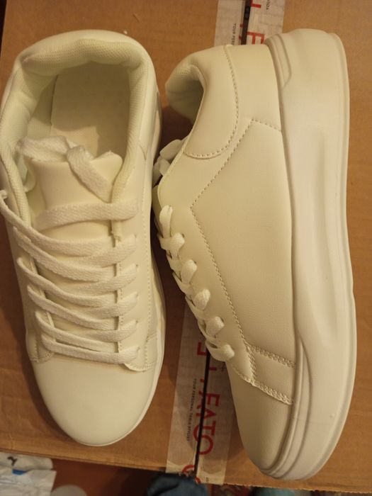 Buty męskie sneakersy z grubą podeszwą róż.42