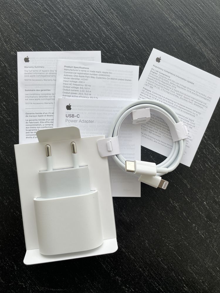 Apple ładowarka kostka sieciowa 20W szybka ładowarka USB-C lighting