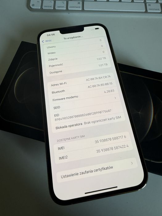 iPhone 13 Pro Max 1TB Gold Stan Idealny Bateria 94% od nowości