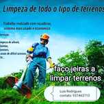 Limpeza de terrenos com roçadora