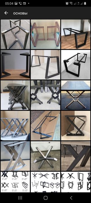 ножки для столов каркасы опоры подстолье loft мебель изготовление