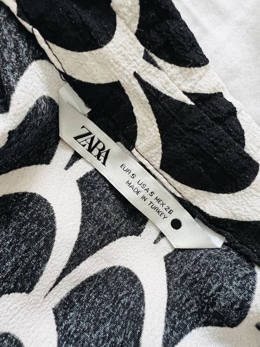 Biało-czarna Zara sukienka S