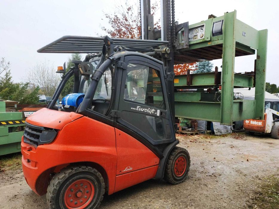 Linde H40 H45 H50 Gaz 4000kg Wózek widłowy UDT faktura paleciak 240cm
