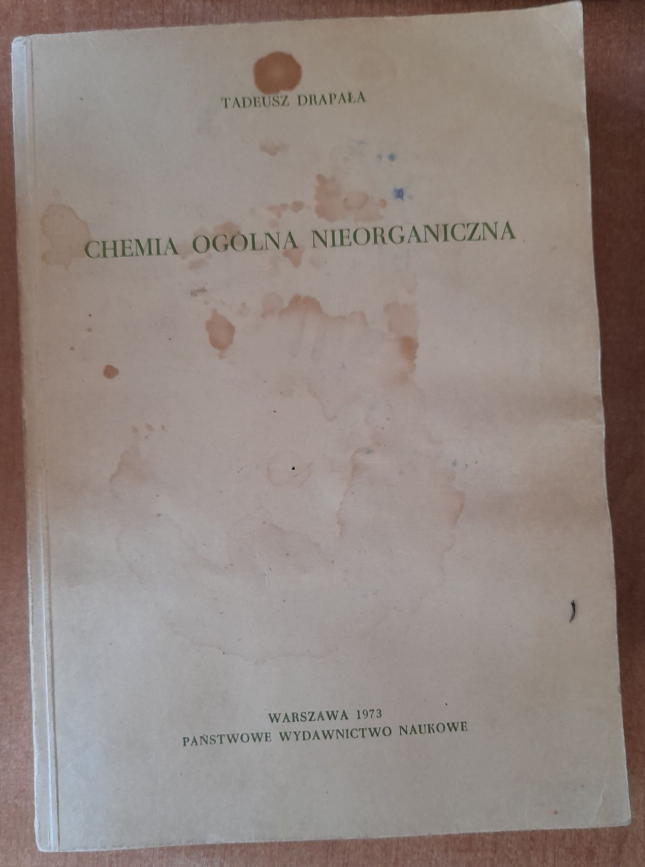 Chemia ogólna nieorganiczna T.Drapała