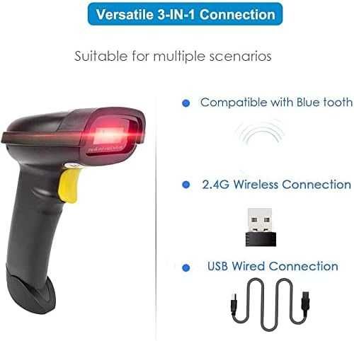 NETUM 2D skaner kodów kreskowych, Bluetooth, USB, kompatybilny z QR