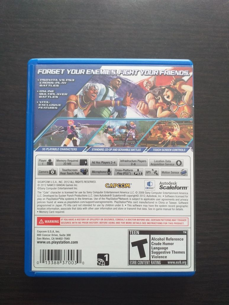 Street Fighter X Tekken PS Vita UNIKAT