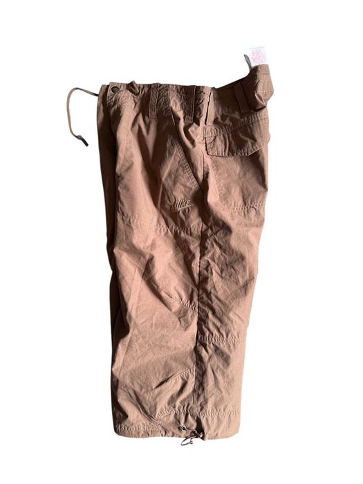 Stylowe sportowe damskie rybaczki Nike brąz świetny fason bojówki 40