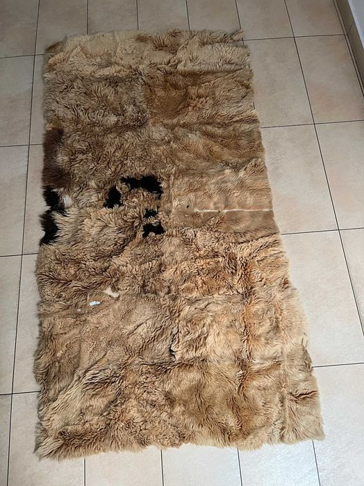 narzuta na łóżko, podłogę  skóra barania 250/120 cm