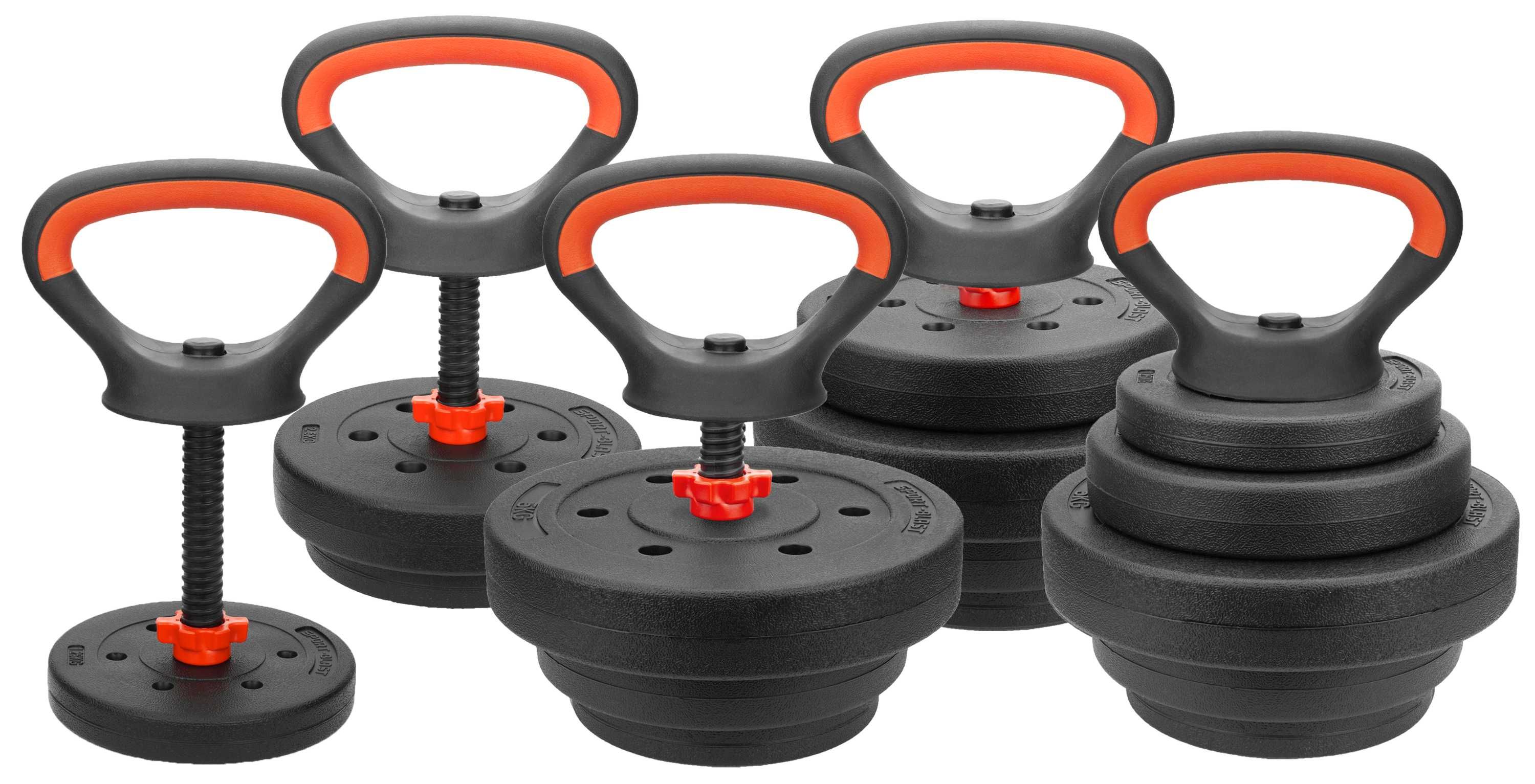 Kettlebell regulowany 13kg hantla kettle odważnik kettla zestaw LU