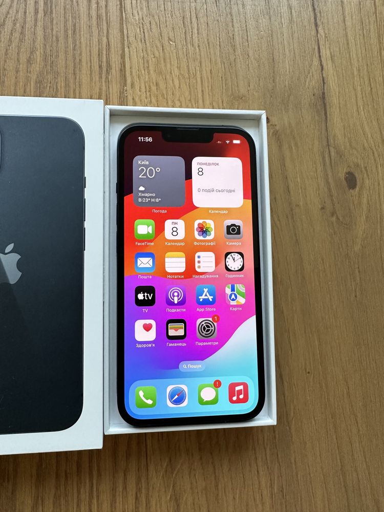 Apple iphone 13 128 gb Неверлок Black Чорний Оригінал гб